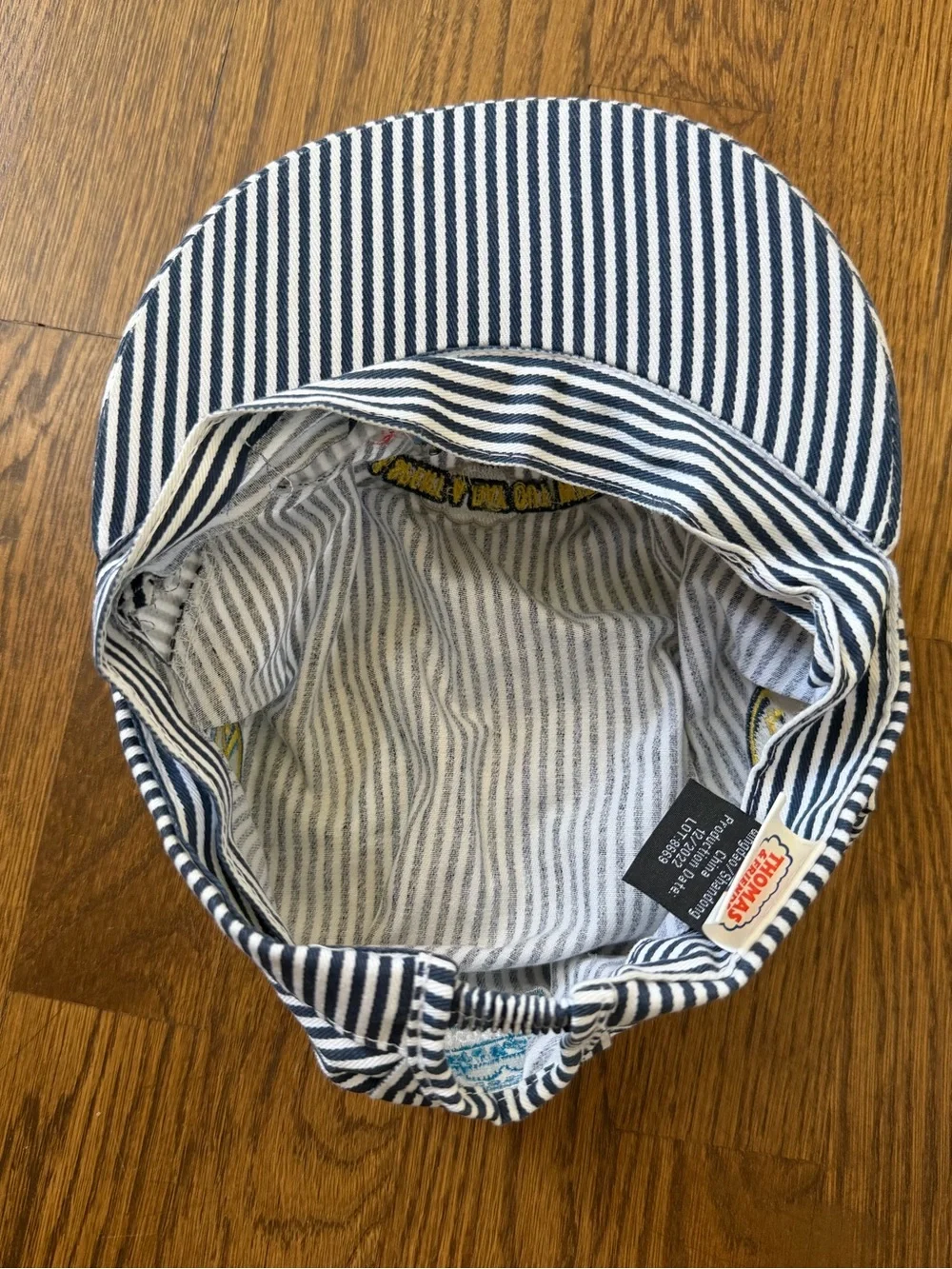 Thomas The Tank Engine Toddler Blue Stripe Engineer Cap